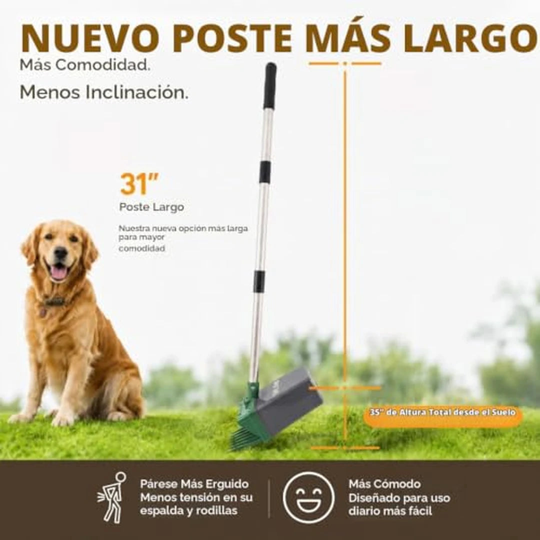 Recogedor Para Excrementos De Mascotas Con Mango Largo