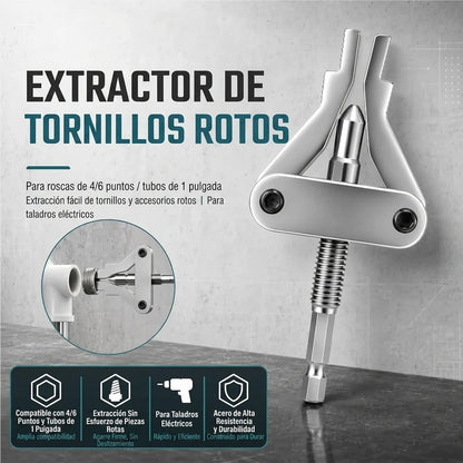 Pack x3 Herramienta Extractora Tuberías Enroscadas Rotas