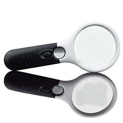 Kit X3 Lupa De Gran Aumento Con Luz Led Para Lectura