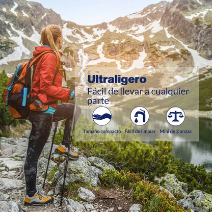 Kit X2 Filtro Purificador De Agua Portátil Para Camping Y Supervivencia