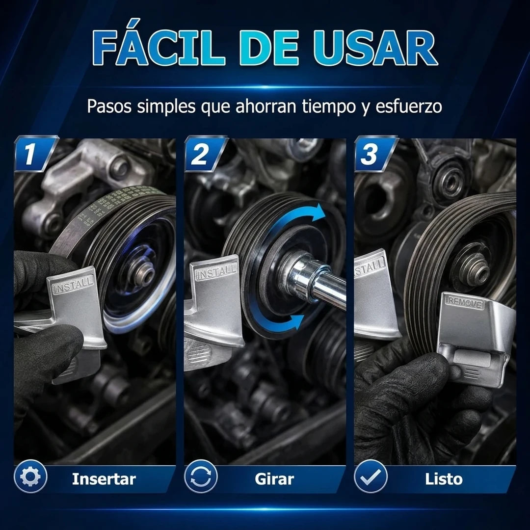 Pack X4 Herramienta Instalación Y Extracción Correa Tensora Motor