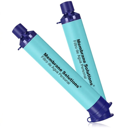 Kit X2 Filtro Purificador De Agua Portátil Para Camping Y Supervivencia
