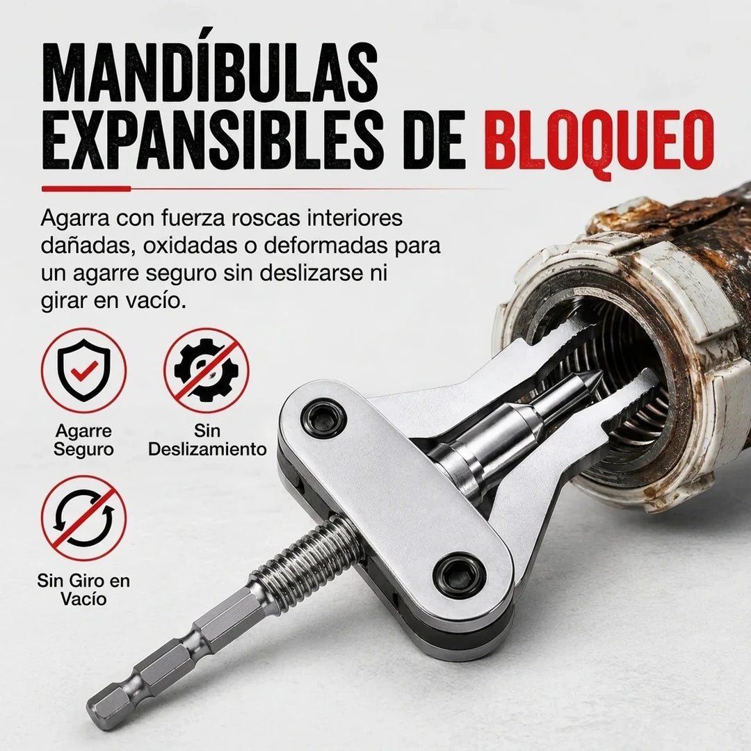 Pack x3 Herramienta Extractora Tuberías Enroscadas Rotas