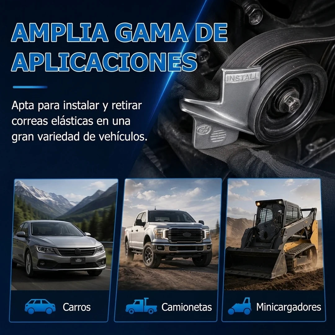 Pack X4 Herramienta Instalación Y Extracción Correa Tensora Motor
