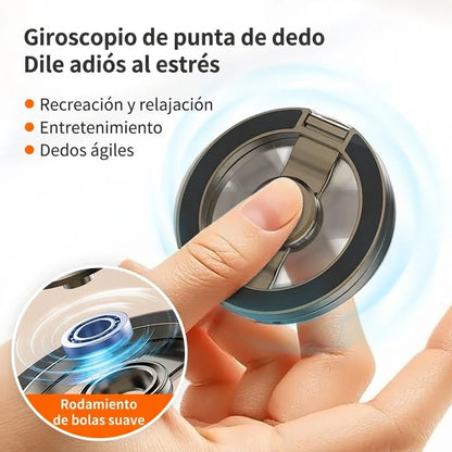 Pack X2 Soporte Magnético Para Teléfono Spinner Plegable Rotación 360°