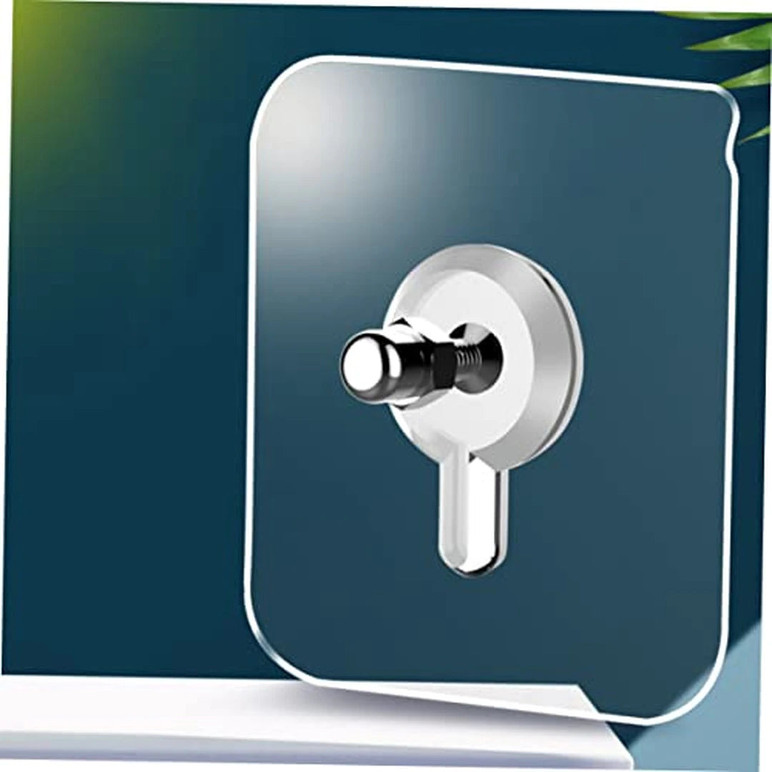 Pack X15 Tornillo Adhesivo De Pared Transparente Para Colgar