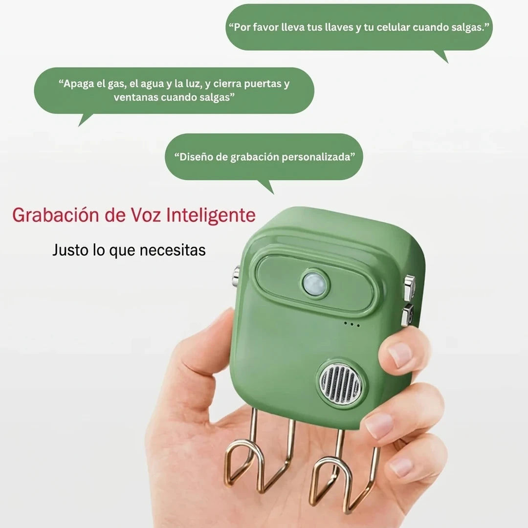 Pack X2 Soporte De Llaves Inteligente Para Pared Con Recordatorio De Voz Y Sensor Movimiento