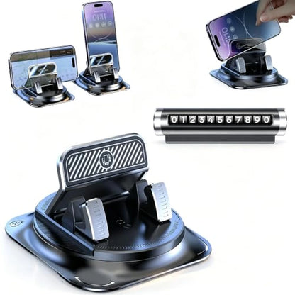 Pack X3 Soporte Universal De Teléfono Para Carro Con Base Rotatoria 360°