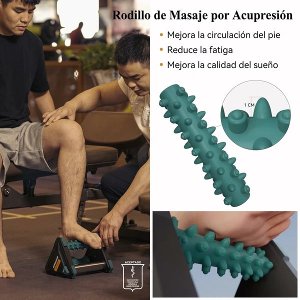 Rodillo Masajeador de Pies en Frío Con Alivio Fascitis Plantar y 3 Rodillos + Crioterapia Refrigerable