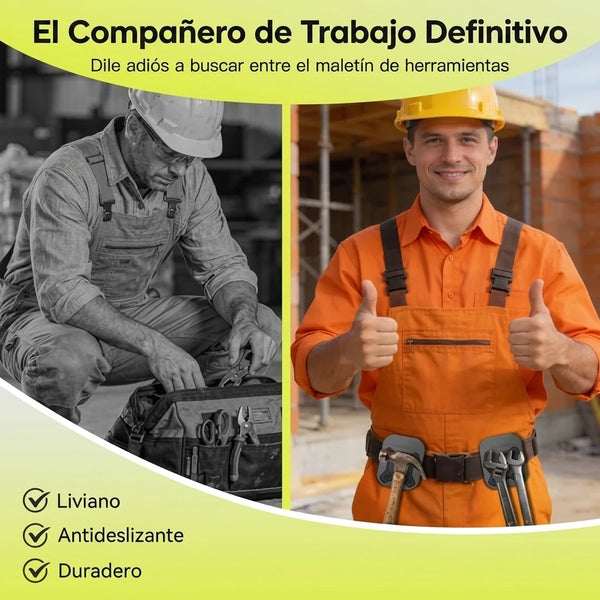SEESE Porta Herramientas Magnético Profesional Con Imanes N52 y Clip De Cinturón