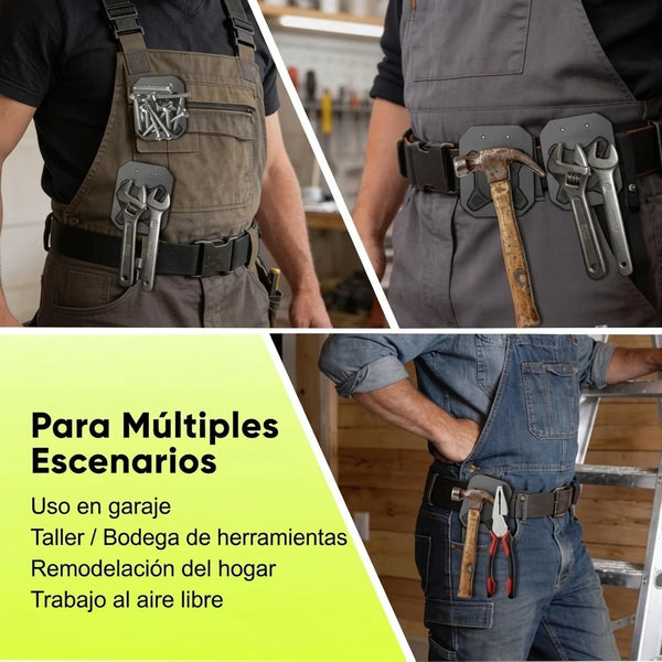 SEESE Porta Herramientas Magnético Profesional Con Imanes N52 y Clip De Cinturón