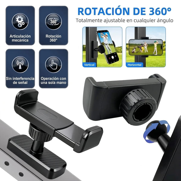 Soporte Magnético Para Gym Con Rotación 360° y Fijación de 8 Imanes N52